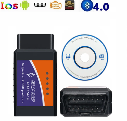 Interface de Diagnostic Automobile ELM327 OBD2 (Bluetooth 4.0)